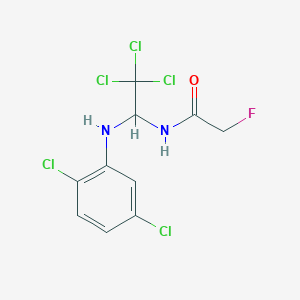 2-fluoro-N-{2,2,2-trichloro-1-[(2,5-dichlorophenyl)amino]ethyl}acetamide