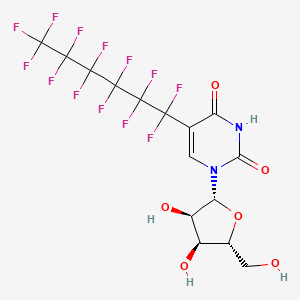 molecular formula C15H11F13N2O6 B11984430 5-(Tridecafluorohexyl)uridine CAS No. 58671-32-2