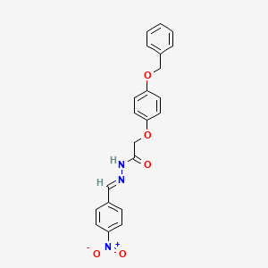 2-(4-(Benzyloxy)phenoxy)-N'-(4-nitrobenzylidene)acetohydrazide