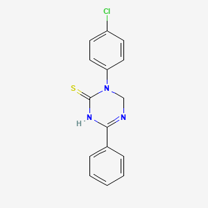 molecular formula C15H12ClN3S B1198448 3-(4-氯苯基)-6-苯基-1,4-二氢-1,3,5-三嗪-2-硫酮 