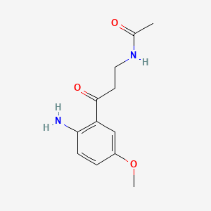 molecular formula C12H16N2O3 B1198449 N-[3-(2-氨基-5-甲氧基苯基)-3-氧代丙基]乙酰胺 CAS No. 52450-39-2