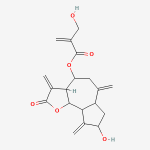 molecular formula C19H22O6 B1198456 Saupirin CAS No. 35932-39-9
