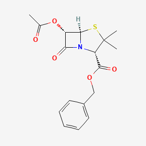 B1198463 Benzyl 6-alpha-acetoxypenicillanate CAS No. 51483-23-9