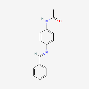 molecular formula C15H14N2O B11984689 N-(4-{[(E)-phenylmethylidene]amino}phenyl)acetamide 