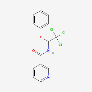 N-(2,2,2-trichloro-1-phenoxyethyl)pyridine-3-carboxamide