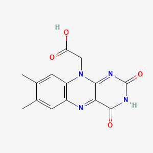 molecular formula C14H12N4O4 B1198471 羧甲基黄素 CAS No. 21079-31-2