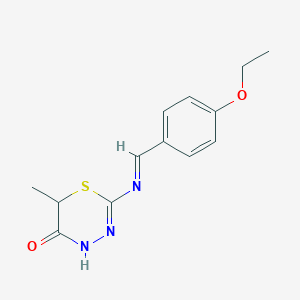 2-((4-Ethoxybenzylidene)amino)-6-methyl-6H-1,3,4-thiadiazin-5-OL