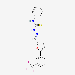 5-(3-(Trifluoromethyl)phenyl)-2-furaldehyde N-phenylthiosemicarbazone