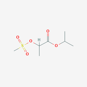 molecular formula C7H14O5S B1198482 Propanoic acid, 2-((methylsulfonyl)oxy)-, 1-methylethyl ester CAS No. 93281-24-4