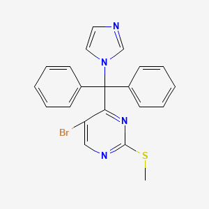 5-Bromo-4-(1H-imidazol-1-YL(diphenyl)methyl)-2-(methylthio)pyrimidine