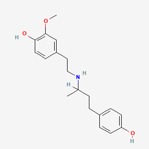 molecular formula C19H25NO3 B1198485 3-O-甲基多巴酚丁胺 CAS No. 95231-13-3