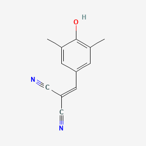 molecular formula C12H10N2O B1198488 ((4-Hydroxy-3,5-dimethylphenyl)methylene)propanedinitrile CAS No. 71308-35-5