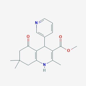 Methyl 2,7,7-trimethyl-5-oxo-4-(pyridin-3-yl)-1,4,5,6,7,8-hexahydroquinoline-3-carboxylate