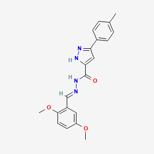 N'-[(E)-(2,5-dimethoxyphenyl)methylidene]-3-(4-methylphenyl)-1H-pyrazole-5-carbohydrazide