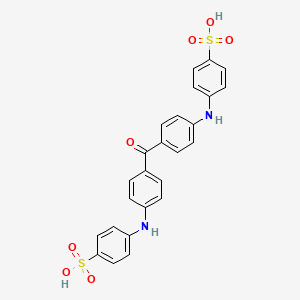 molecular formula C25H20N2O7S2 B1198497 Sirofluor CAS No. 85137-47-9