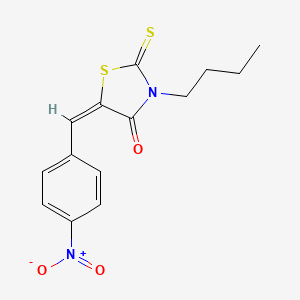 (5E)-3-butyl-5-(4-nitrobenzylidene)-2-thioxo-1,3-thiazolidin-4-one