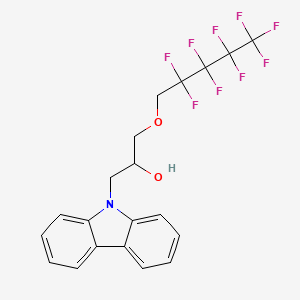 1-Carbazol-9-yl-3-(2,2,3,3,4,4,5,5,5-nonafluoro-pentyloxy)-propan-2-ol