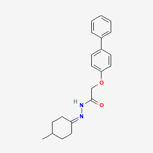 2-((1,1'-Biphenyl)-4-yloxy)-N'-(4-methylcyclohexylidene)acetohydrazide