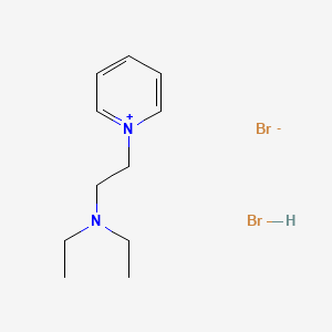molecular formula C11H20Br2N2 B1198509 Pyridinium, 1-(2-(diethylamino)ethyl)-, bromide, hydrobromide CAS No. 78680-83-8