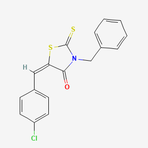 molecular formula C17H12ClNOS2 B11985102 3-Benzyl-5-(p-chlorobenzylidene)rhodanine CAS No. 23509-49-1