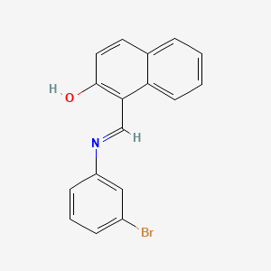 2-Naphthalenol, 1-[[(3-bromophenyl)imino]methyl]-