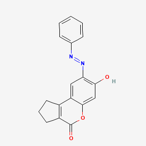 7-Hydroxy-8-(phenyldiazenyl)-2,3-dihydrocyclopenta(C)chromen-4(1H)-one