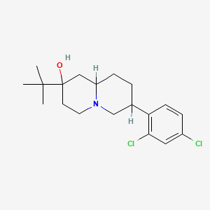 B1198519 2-tert-Butyl-7-(2,4-dichlorophenyl)octahydro-2H-quinolizin-2-ol CAS No. 87922-67-6