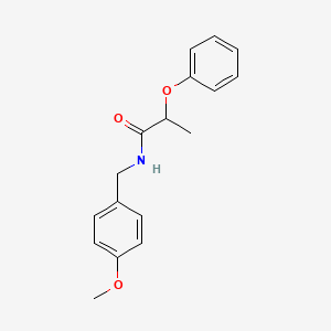 molecular formula C17H19NO3 B11985230 N-(4-methoxybenzyl)-2-phenoxypropanamide 