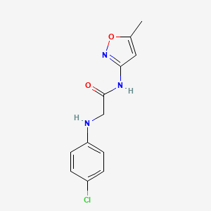 2-((4-Chlorophenyl)amino)-N-(5-methylisoxazol-3-yl)acetamide