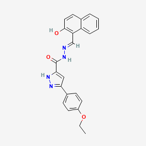 3-(4-ethoxyphenyl)-N'-[(E)-(2-hydroxy-1-naphthyl)methylidene]-1H-pyrazole-5-carbohydrazide