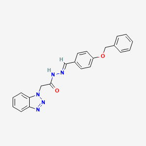 2-(1H-benzotriazol-1-yl)-N'-{(E)-[4-(benzyloxy)phenyl]methylidene}acetohydrazide