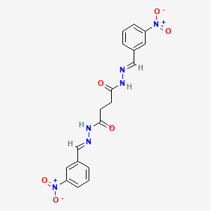 N'(1),N'(4)-Bis(3-nitrobenzylidene)succinohydrazide