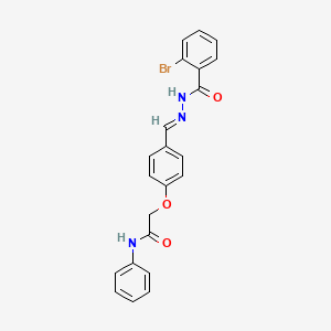 2-{4-[(2-Bromo-benzoyl)-hydrazonomethyl]-phenoxy}-N-phenyl-acetamide