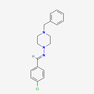 (4-Benzyl-piperazin-1-yl)-(4-chloro-benzylidene)-amine