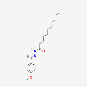 molecular formula C20H32N2O2 B11985359 N'-(4-Methoxybenzylidene)dodecanohydrazide CAS No. 303087-36-7