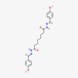 N'~1~,N'~8~-bis[(E)-(4-methoxyphenyl)methylidene]octanedihydrazide