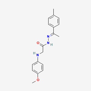 2-(4-Methoxyanilino)-N'-(1-(4-methylphenyl)ethylidene)acetohydrazide