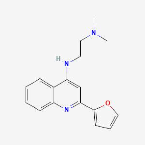 1,2-Ethanediamine, N'-(2-(2-furanyl)-4-quinolinyl)-N,N-dimethyl-