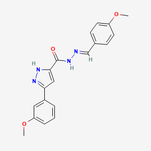 N'-(4-methoxybenzylidene)-3-(3-methoxyphenyl)-1H-pyrazole-5-carbohydrazide