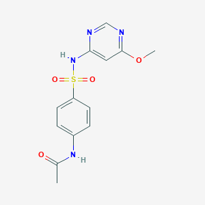N-[4-[(6-methoxypyrimidin-4-yl)sulfamoyl]phenyl]acetamide