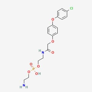 2-Aminoethyl 2-[[2-[4-(4-chlorophenoxy)phenoxy]acetyl]amino]ethyl hydrogen phosphate