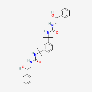 1-(2-Hydroxy-2-phenylethyl)-3-{2-[3-(2-{[(2-hydroxy-2-phenylethyl)carbamoyl]amino}propan-2-yl)phenyl]propan-2-yl}urea