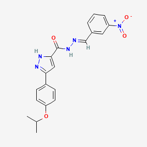 3-(4-Isopropoxyphenyl)-N'-(3-nitrobenzylidene)-1H-pyrazole-5-carbohydrazide