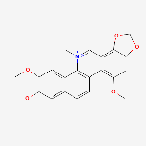 molecular formula C22H20NO5+ B1198575 Sanguirubine 
