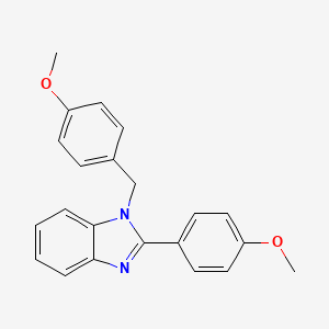 molecular formula C22H20N2O2 B1198577 1-(4-甲氧基苄基)-2-(4-甲氧基苯基)-1H-苯并[d]咪唑 CAS No. 2620-83-9