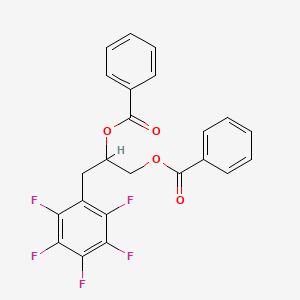 molecular formula C23H15F5O4 B11985788 2-(Benzoyloxy)-3-(2,3,4,5,6-pentafluorophenyl)propyl benzoate CAS No. 1988-58-5