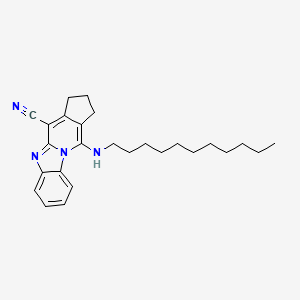 11-(undecylamino)-2,3-dihydro-1H-cyclopenta[4,5]pyrido[1,2-a]benzimidazole-4-carbonitrile