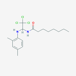 N-(2,2,2-Trichloro-1-(2,4-dimethylanilino)ethyl)octanamide