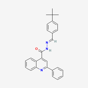 N'-[(E)-(4-tert-butylphenyl)methylidene]-2-phenyl-4-quinolinecarbohydrazide