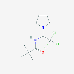 2,2-Dimethyl-N-(2,2,2-trichloro-1-pyrrolidin-1-yl-ethyl)-propionamide